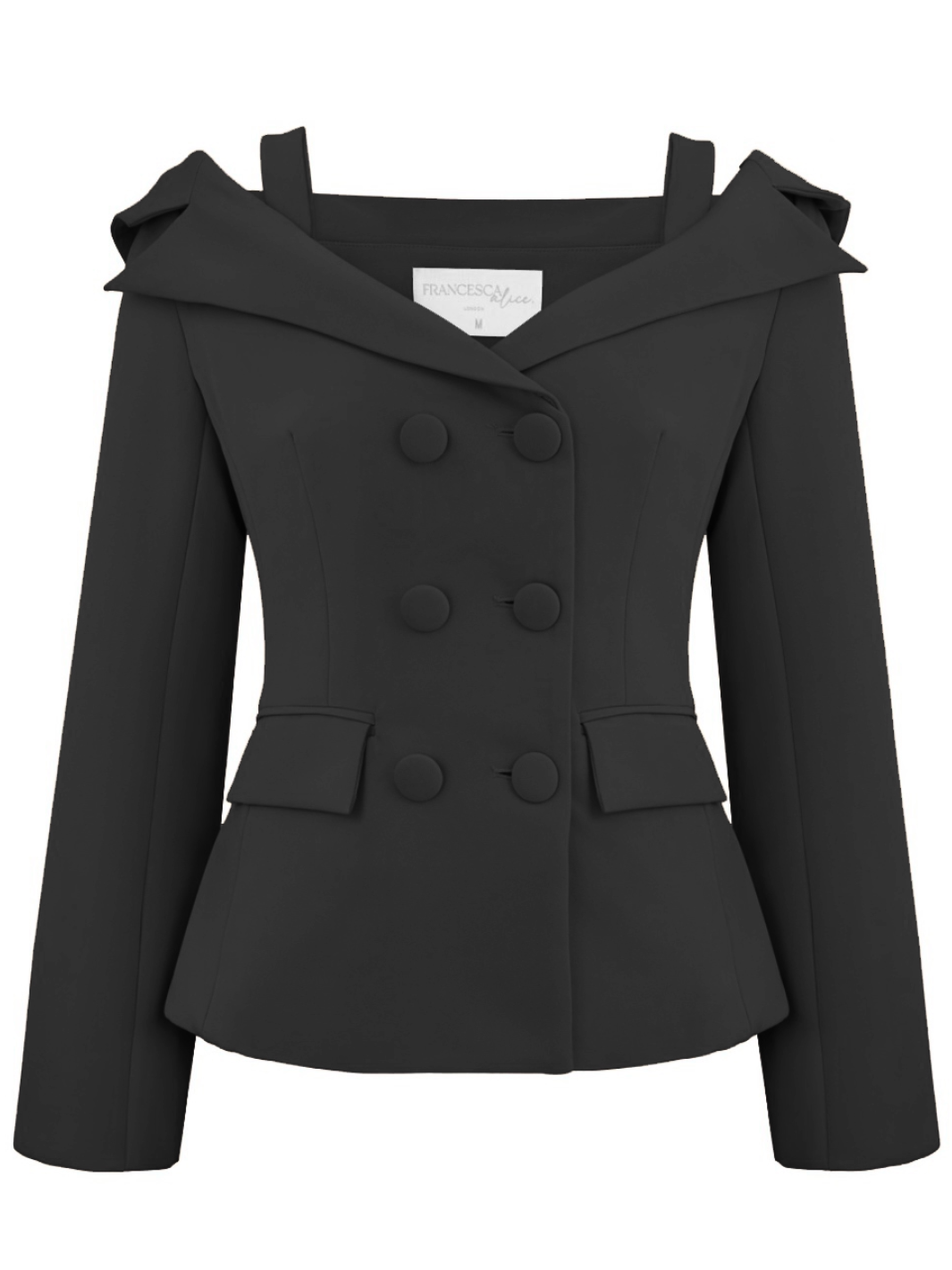 Cold Shoulder Blazer | Black